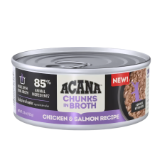 Acana  Canned Food Chunks In Broth Chic & Salmon for Kitten 155g